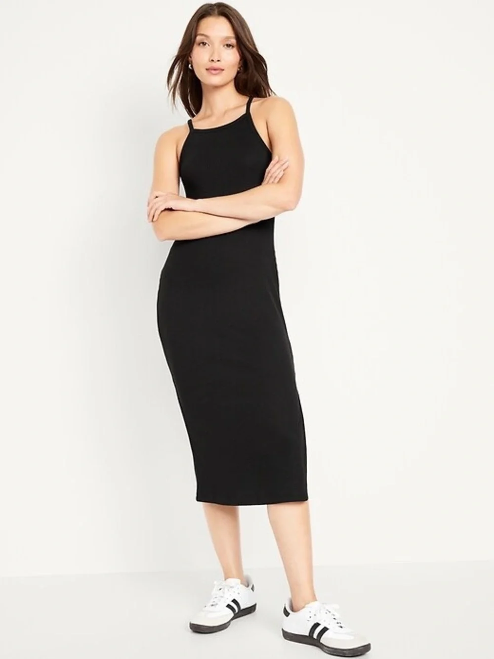 NEW Old Navy Ribbed Midi Tank Dress - Picture 1 of 6